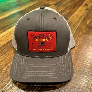 Western Aloha Brown and Tan Trucker Hat